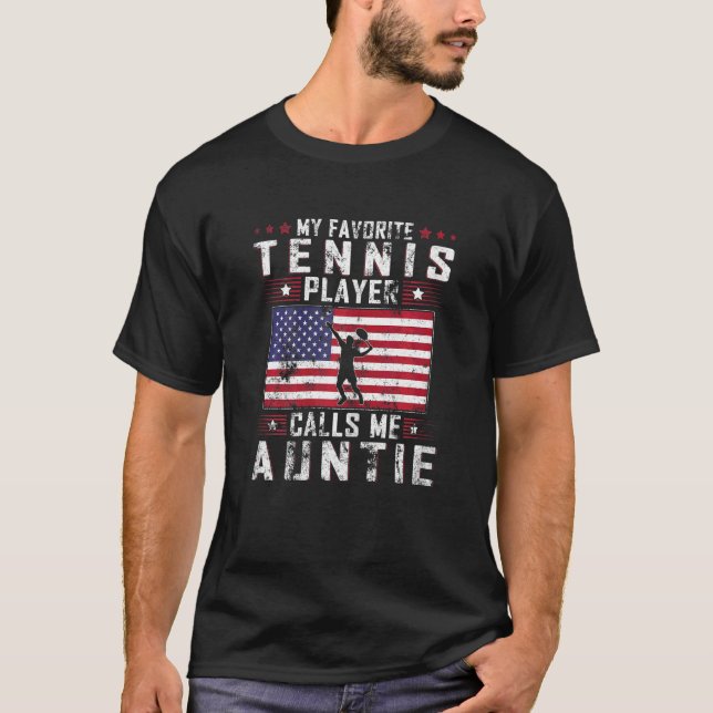 Camiseta Mulheres Meu Jogador De Tênis Favorito Me Chama Ti (Frente)