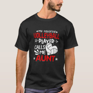 Camiseta Mulheres Meu Jogador De Voleibol Favorito Me Chama