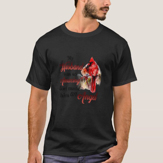 Camiseta Mulheres Meu Marido Era Tão Incrível Que Deus O Fe (Frente)