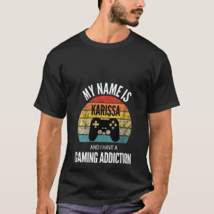 Camiseta Mulheres Meu Nome É Karissa E Eu Tenho Um Addi Jog