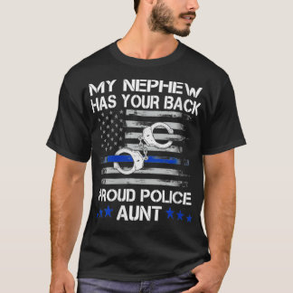 Camiseta Mulheres Meu Sobrinho Tem Sua Tia Orgulhosa Da Pol