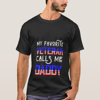 Camiseta Mulheres Meu Veterano Favorito Me Chama De Veteran