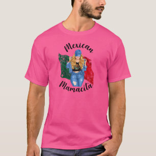 Camiseta Mulheres Mexicanas Bandeira Mamacita No México Mãe