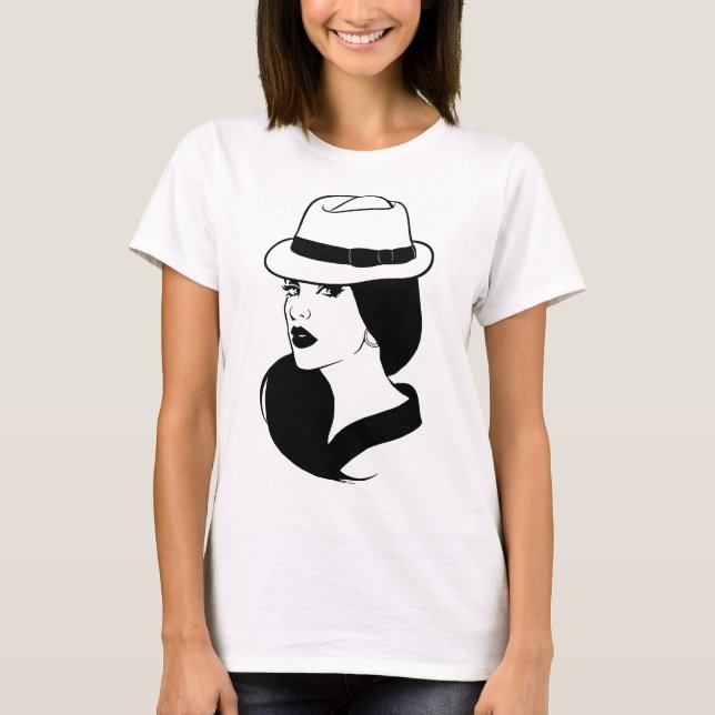 Camiseta Mulheres mexicanas latinas enfrentam arte (Frente)