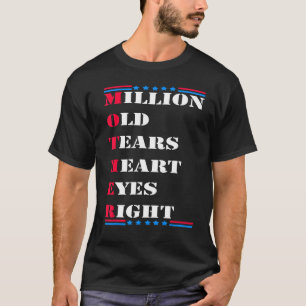 Camiseta Mulheres Milhões De Velhas Lágrimas Coração Olhos 