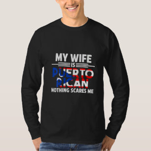 Camiseta Mulheres Minha Esposa É Porto Rico Porto Rico