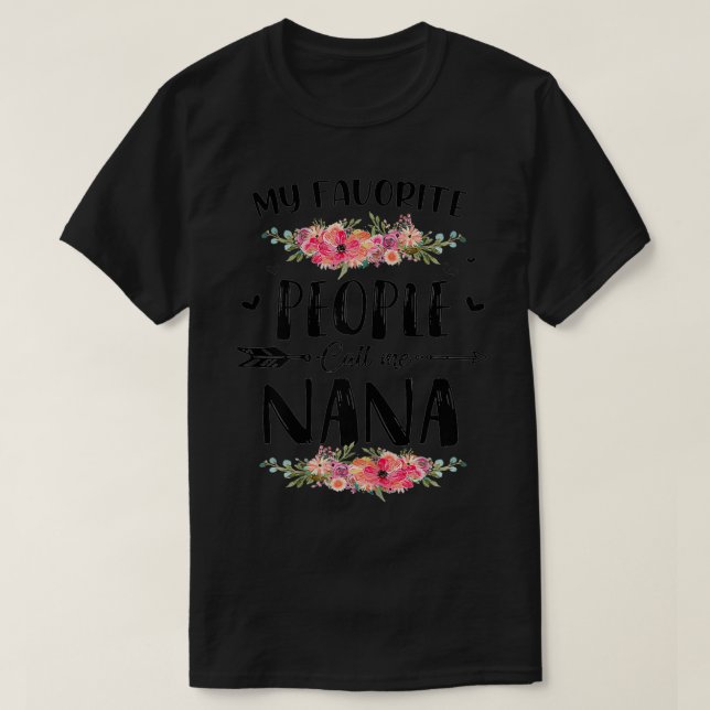 Camiseta Mulheres Minhas Pessoas Favoritas Me Chamam De Mãe (Frente do Design)