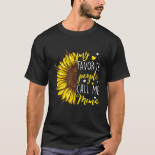 Camiseta Mulheres Minhas Pessoas Favoritas Me Chamam De Mem