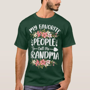 Camiseta Mulheres Minhas Pessoas favoritas me chamam de vov