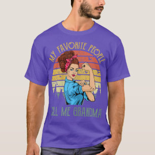 Camiseta Mulheres Minhas Pessoas favoritas me chamam de vov