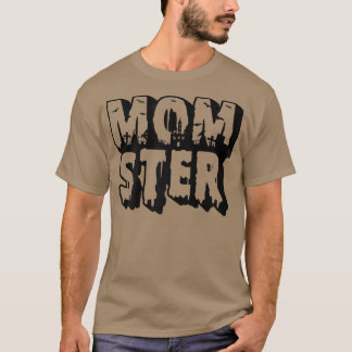 Camiseta Mulheres Momster Mãe Mamãe Monstro Costume Mãe Ha