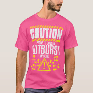 Camiseta Mulheres Mostram Design de Coro para Cantora de Óp