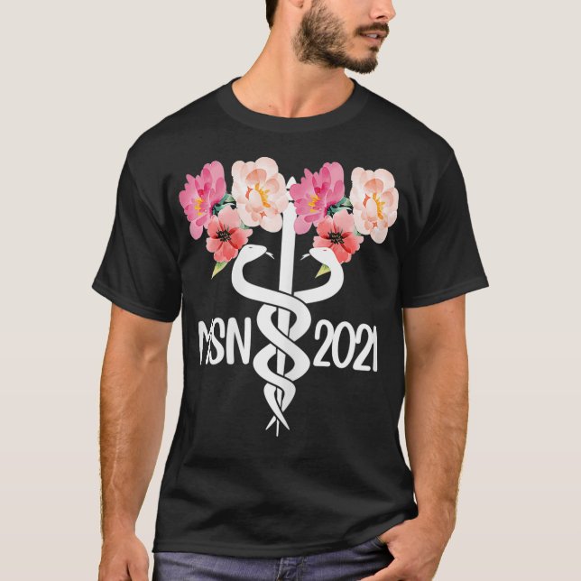 Camiseta Mulheres MSN 2021 Caduceus Mestrado Em Ciência Em  (Frente)