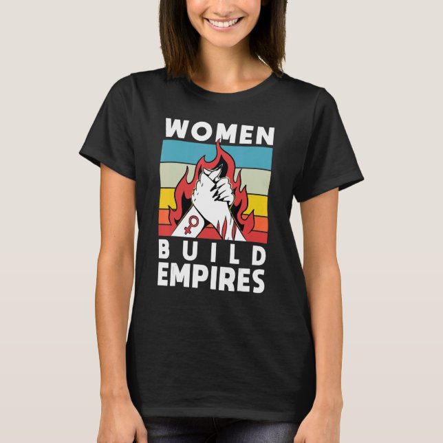 Camiseta Mulheres Mulheres Direitos Mulheres Empoderamento  (Frente)