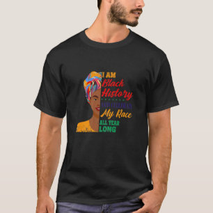 Camiseta Mulheres Mulheres Sou Uma Mulher Negra História Po