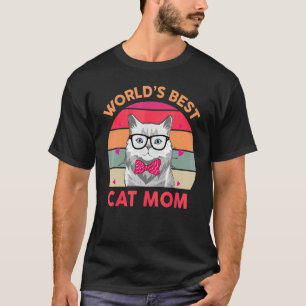 Camiseta Mulheres Mundiais Melhor Gato Mãe De Kitten Mãe