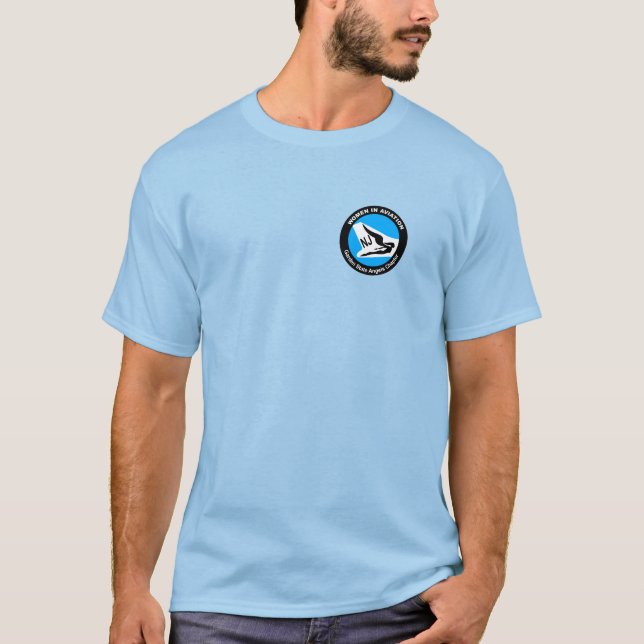 Camiseta Mulheres na Aviação (Frente)