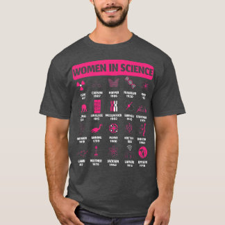 Camiseta Mulheres Na Ciência Design Biologia Química S