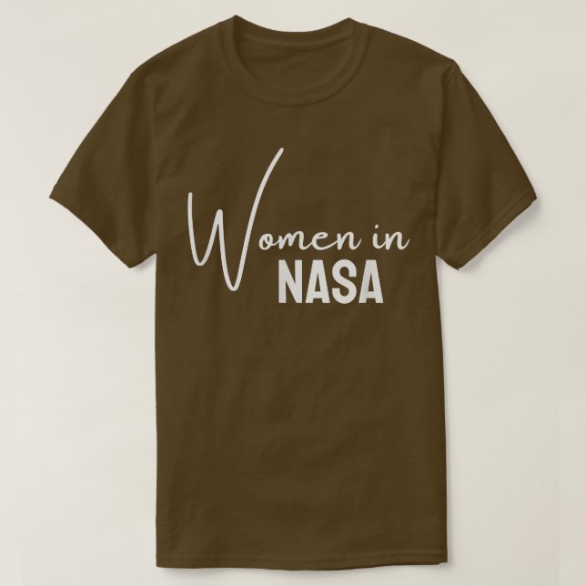 Camiseta Mulheres na Nasa para Mulheres Adolescentes (Frente do Design)