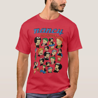 Camiseta Mulheres Nancy e Sluggo Comic Múltiplos de Nancy a