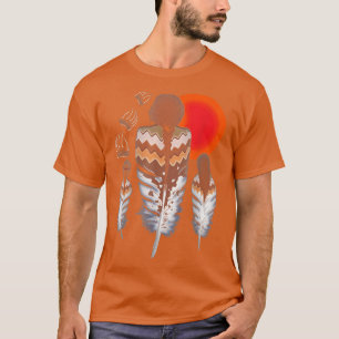 Camiseta Mulheres Nativas Americanas Penas de Ursos Pais 13