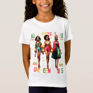 Camiseta Mulheres Negras 18 de junho de 1865 Celebram a Lib
