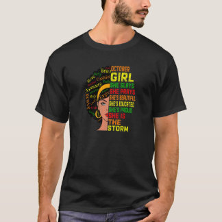 Camiseta Mulheres Negras Aniversário Mulheres Ouvem Menina