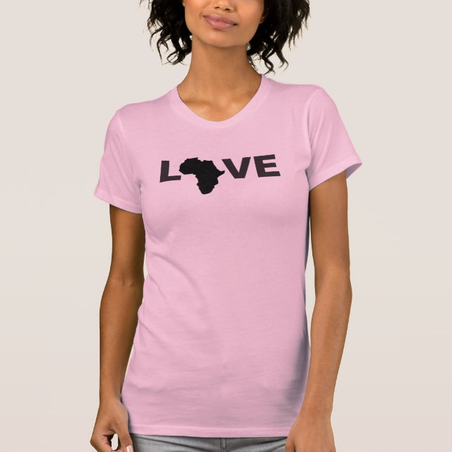 CAMISETA MULHERES NEGRAS DE L-VE ÁFRICA (Frente)