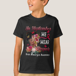 Camiseta Mulheres Negras Flores Borboletas Cérebros Aneuris