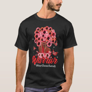 Camiseta Mulheres Negras Guerreiros Doença Cardíaca de Gira