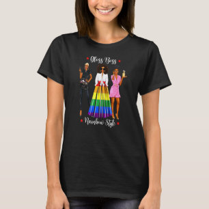 Camiseta Mulheres Negras Lgbtq Meninas De Cabeleireiro Beau