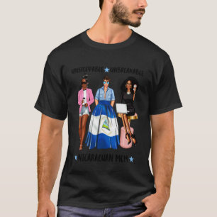 Camiseta Mulheres negras Mãe nicaraguense da Nicarágua Mamã
