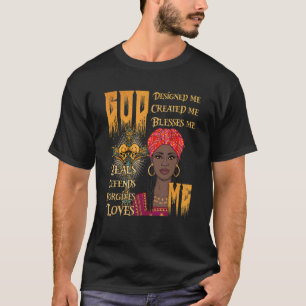 Camiseta Mulheres Negras me Deus abençoe defensora dos cura