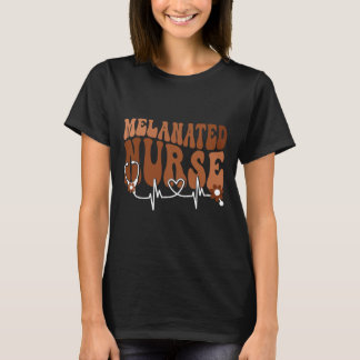 Camiseta Mulheres Negras Melanizadas Enfermeira Mês da Hist