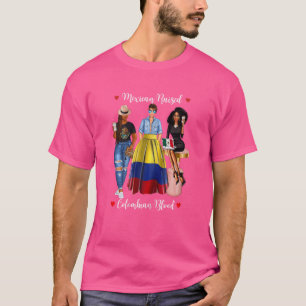 Camiseta Mulheres Negras Mexicanas Criadas Colombianas Sang