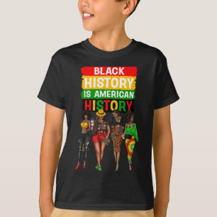 Camiseta Mulheres Negras Orgulhosas História Negra É Americ