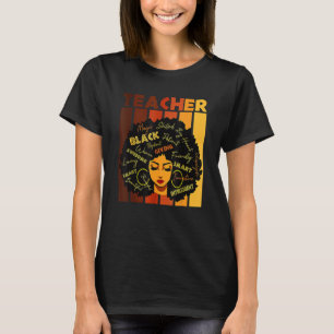 Camiseta Mulheres Negras Professora Africano Afro Retro Bla