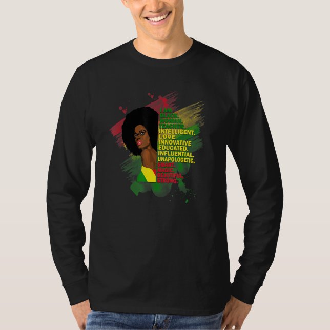 Camiseta Mulheres Negras Professora Magic Pride Black Histo (Frente)