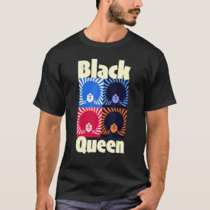 Camiseta Mulheres Negras Rainha negra Poder Africano Wo