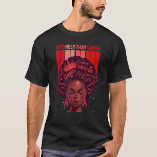 Camiseta Mulheres Negras Rainhas Mais Fortes Do Que Touro D
