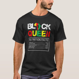 Camiseta Mulheres Negras Rainhas Nutricionais Fatos Meninas
