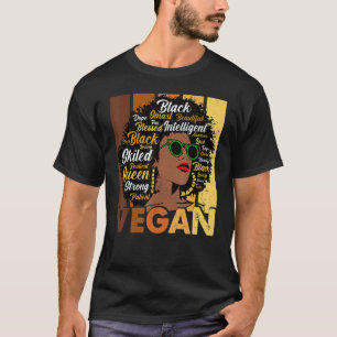 Camiseta Mulheres Negras Veganas Afro Melanina Legal Histór