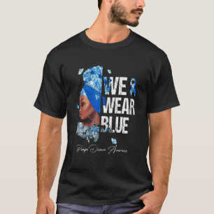 Camiseta Mulheres Negras Vestimos a Consciência da Doença d