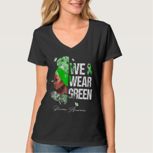 Camiseta Mulheres Negras Vestimos a Consciência do Glaucoma
