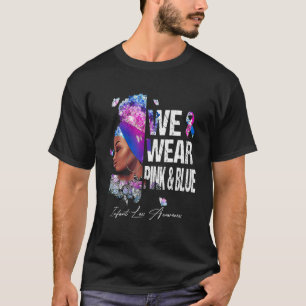 Camiseta Mulheres Negras Vestimos Perda De Criança Rosa E A