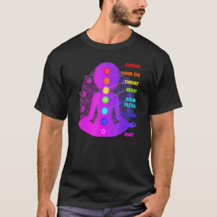 Camiseta Mulheres Negras Yoga Afro Chakras Meditação