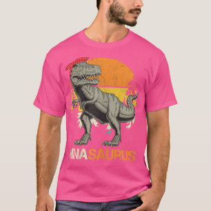 Camiseta Mulheres Ninassaurus T rex Dinossauros Nina Saurus