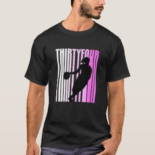 Camiseta Mulheres No Basquete 34º Aniversário, Retro 34 Su
