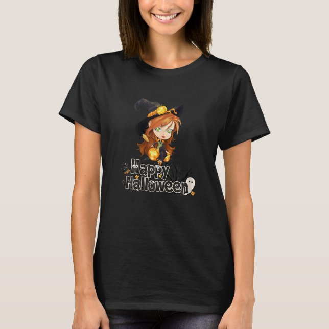 Camiseta Mulheres no Dia das Bruxas (Frente)