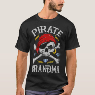 Camiseta Mulheres no Halloween Piratas Assustadores Caveira